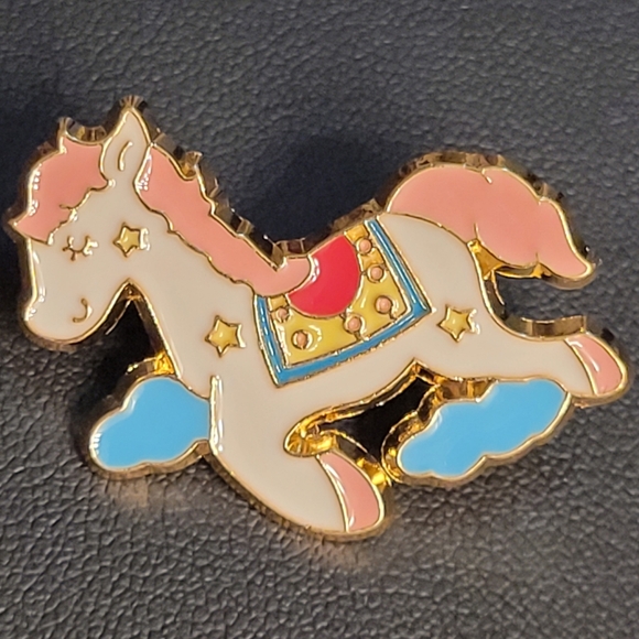 Sweet Dreamy Magical Pony In The Clouds Enamel Pin - Picture 11 of 12